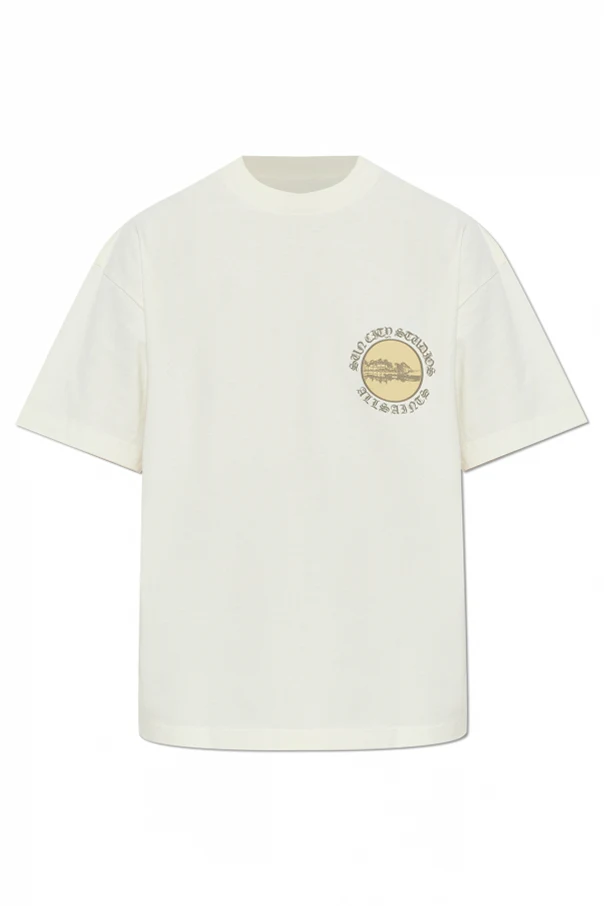 kremowy T-shirt `Sun City`