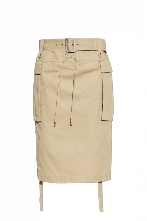 beige Skirt with slit