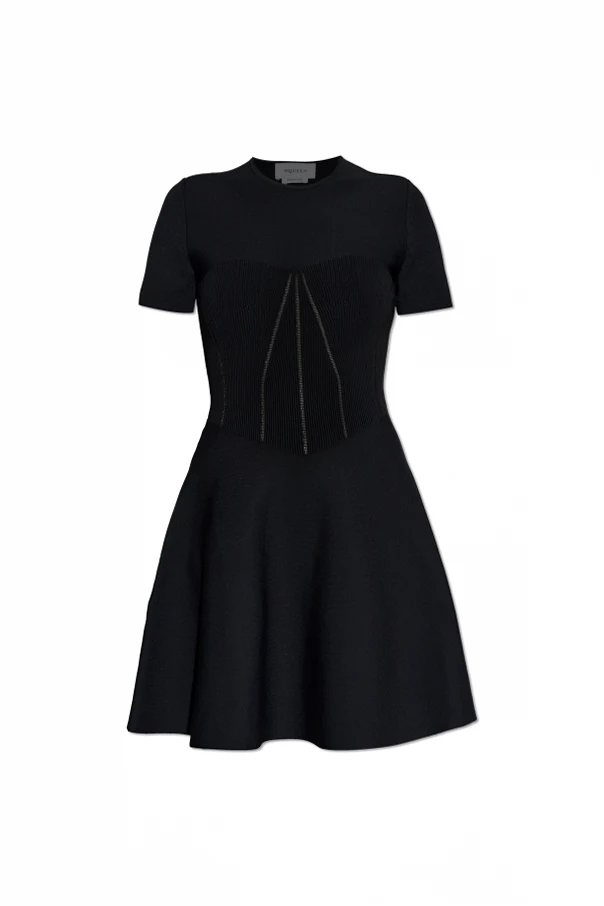 BLACK Short Sleeve Dress