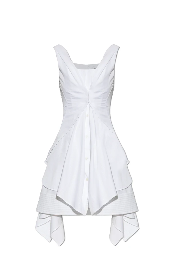 WHITE Asymmetrical dress