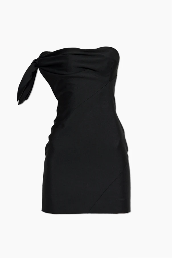 BLACK Off-shoulder dress