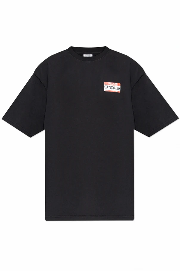 SCHWARZ T-Shirt mit Aufdruck