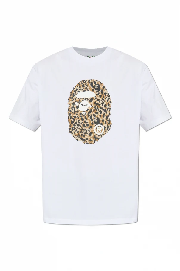 WEISS T-Shirt mit aufgedrucktem Logo