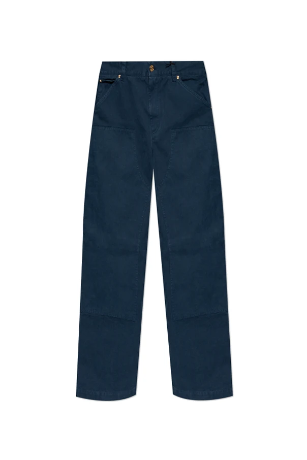 NAVY BLUE Pants with multiple pockets