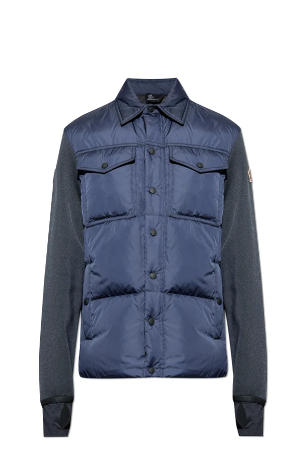 MARINEBLAU Cardigan mit Dauneneinsatz
