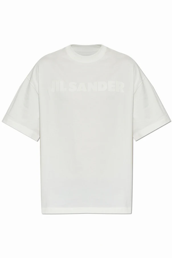 WEISS T-Shirt mit aufgedrucktem Logo