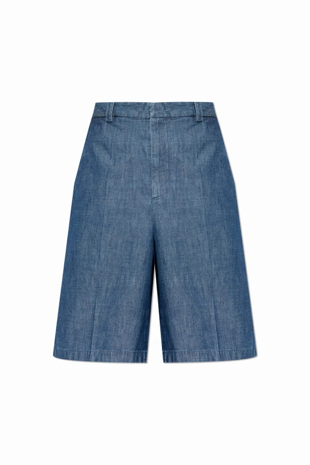 NIEBIESKI Jeansowe szorty