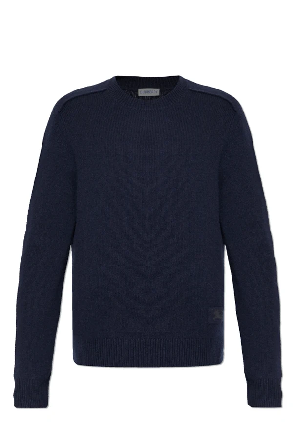 MARINEBLAU Kaschmirpullover mit Rundhalsausschnitt