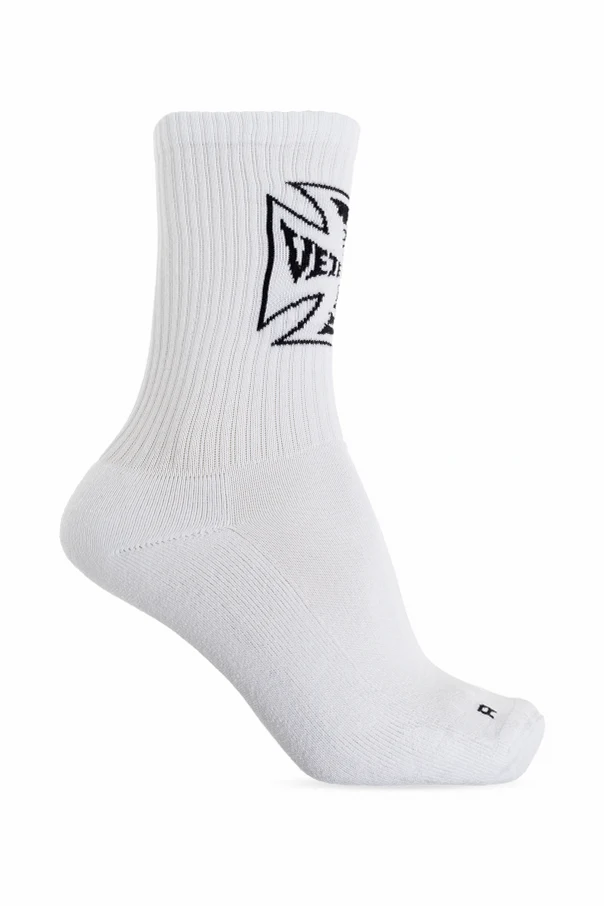 WEISS Socken mit Logo
