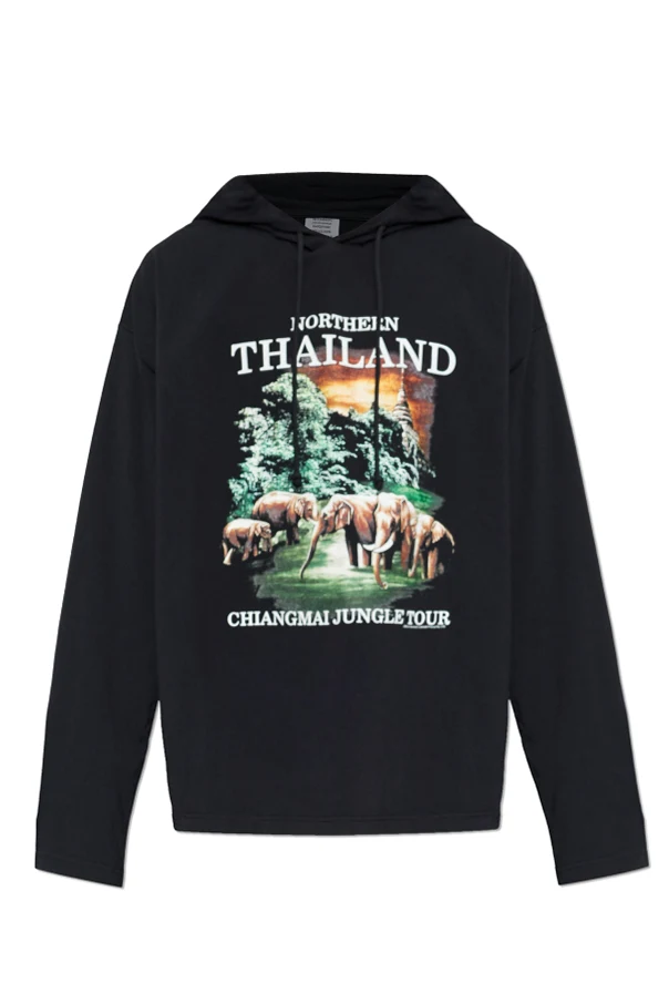 SCHWARZ Dünner Kapuzenpullover