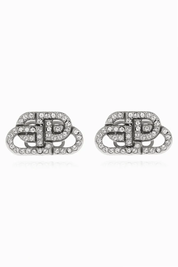 SILVER Earrings with logo