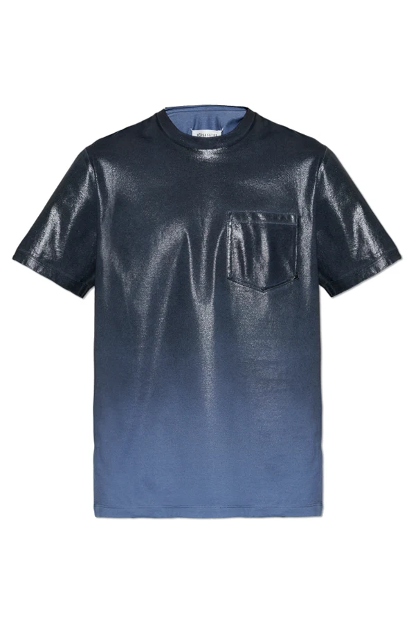MARINEBLAU Glänzendes T-Shirt
