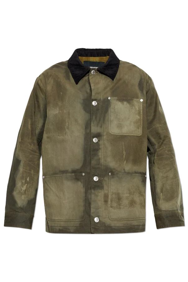 GREEN Vintage-effect jacket