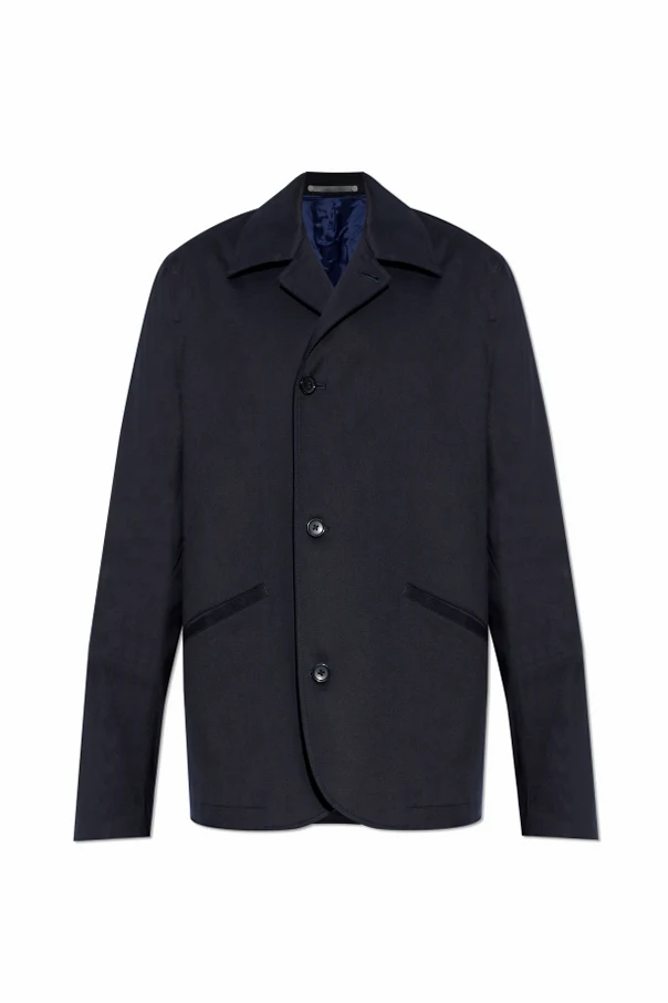 MARINEBLAU Blazer mit offenen Revers