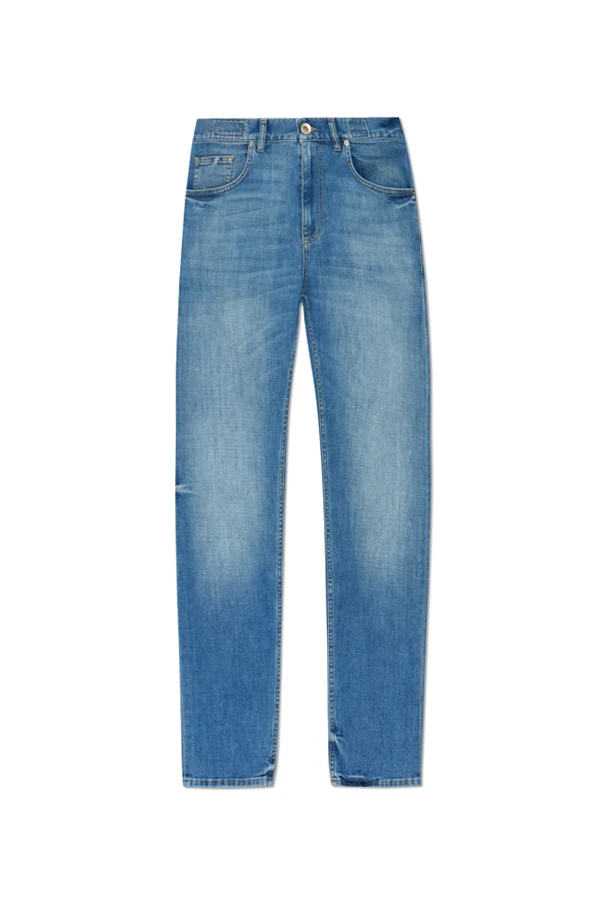 BLAU Jeans mit schmal zulaufenden Beinen