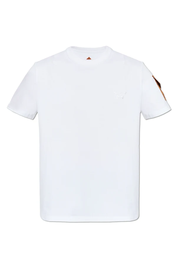 WHITE Cotton T-shirt with logo