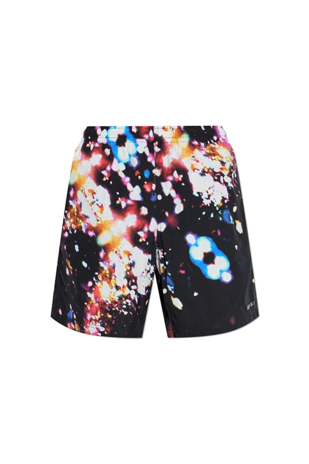 CZARNY Szorty kąpielowe z logo