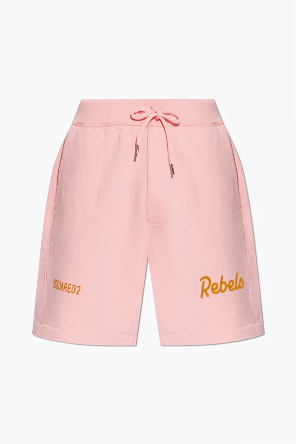 ROSA Shorts mit aufgesticktem Logo