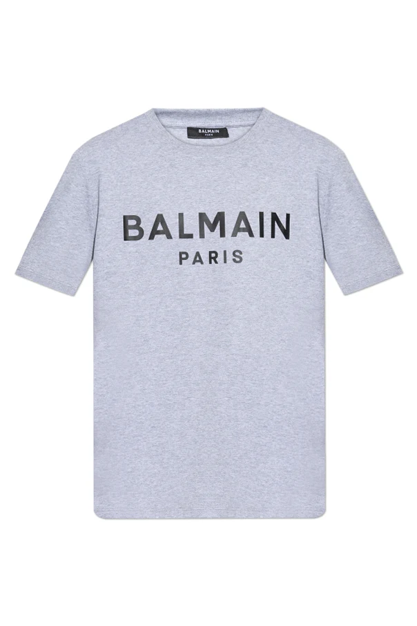 GREY T-shirt with logo print