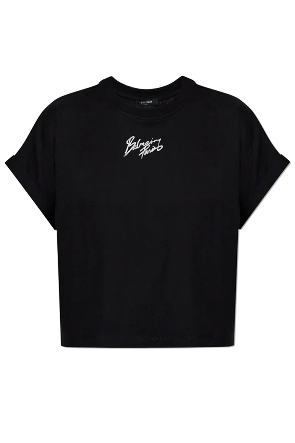 BLACK Top with printed logo