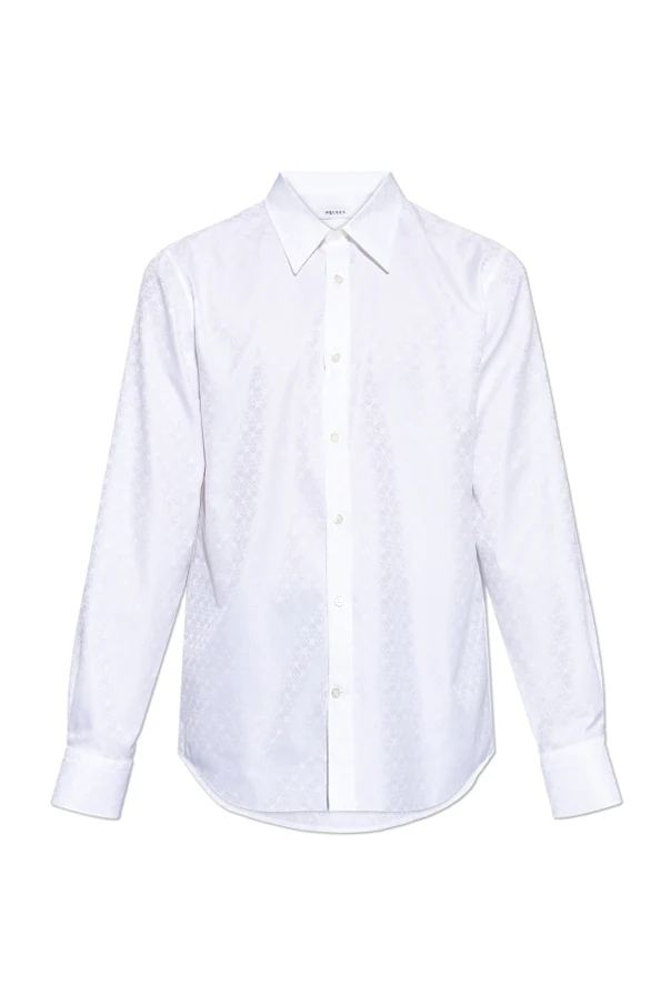 WEISS Hemd mit Totenkopf-Motiv