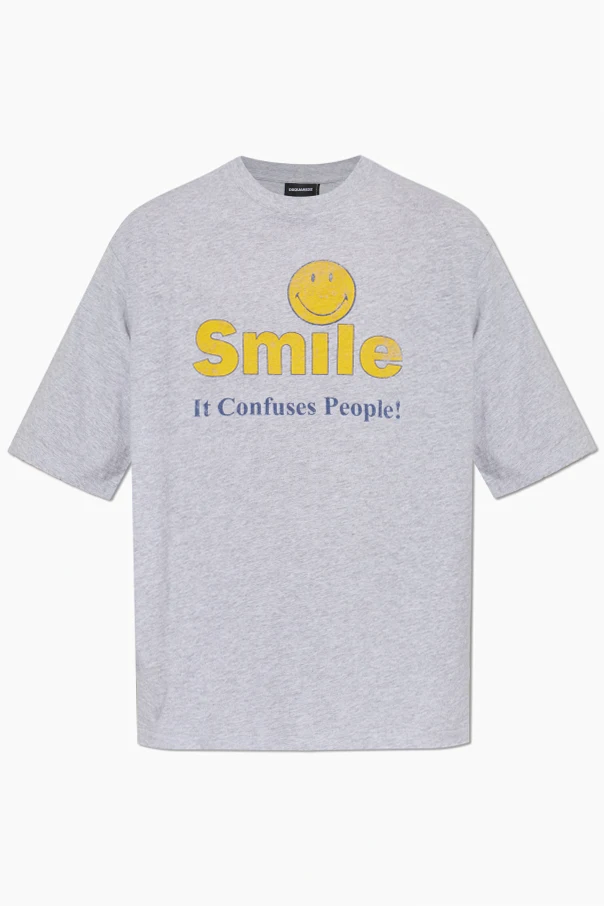 GRAU T-Shirt mit Vintage-Effekt