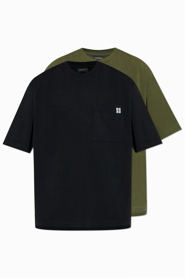 MEHRFARBIG 2er-Pack T-Shirts mit Brusttasche