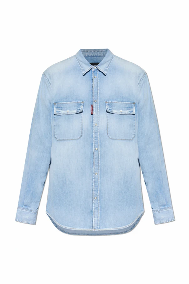 BLAU Jeanshemd mit "Vintage"-Effekt
