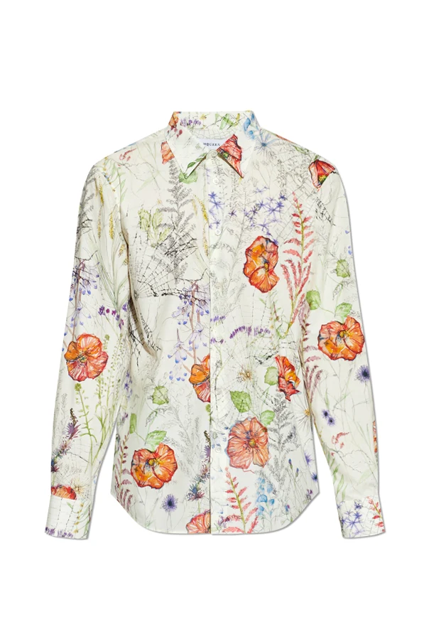 CREME Hemd mit Blumenmuster