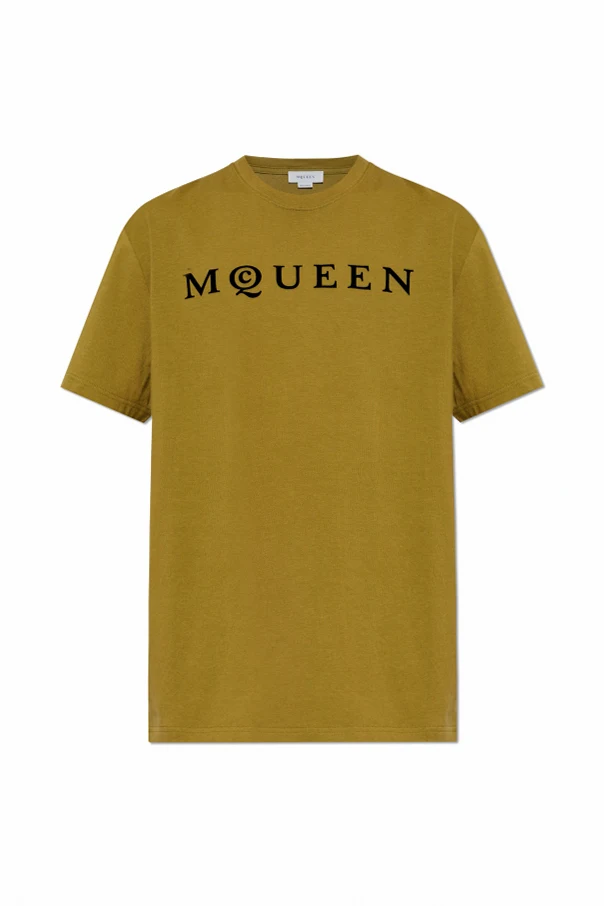 GRÜN T-Shirt mit Logo und samtigem Finish