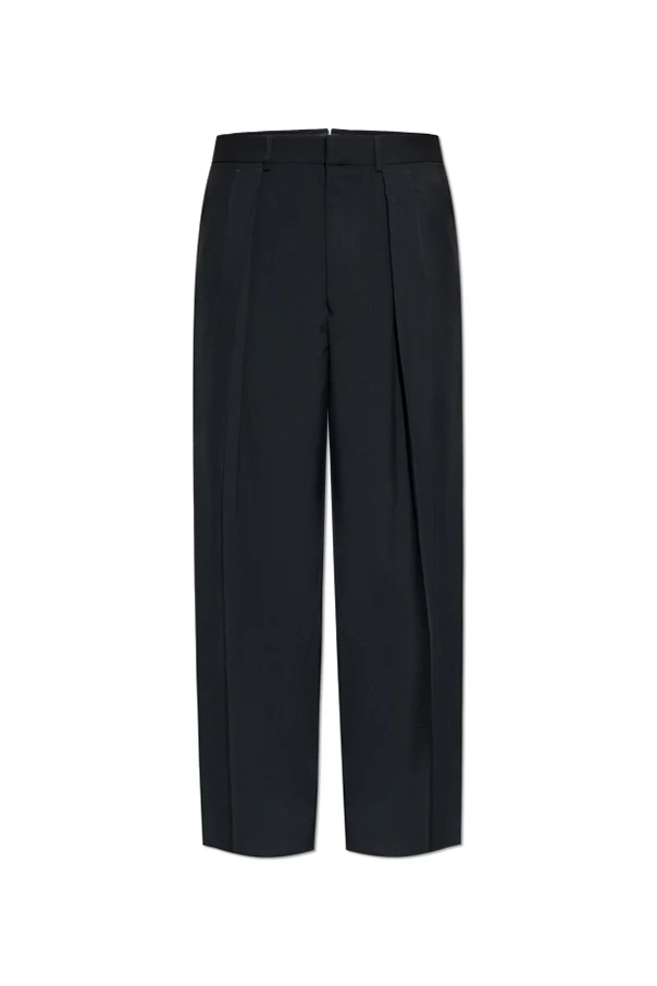 SCHWARZ Bügelfaltenhose