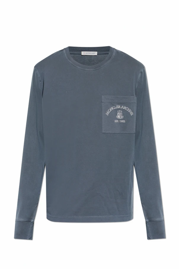 GRAU Langarm-T-Shirt
