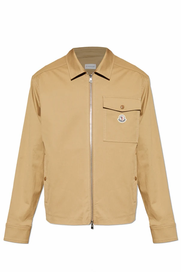 BEIGE Jacke mit Logo-Patch