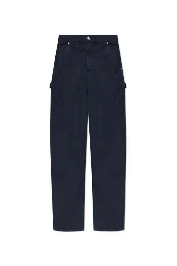 GRANATOWY Spodnie typu ‘cargo’