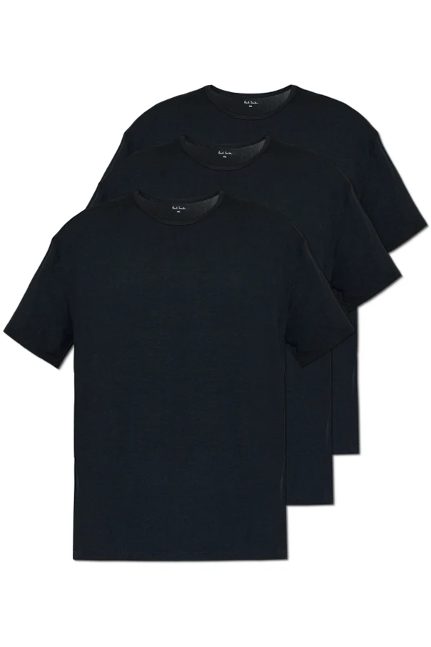 CZARNY Trójpak t-shirtów bieliźnianych