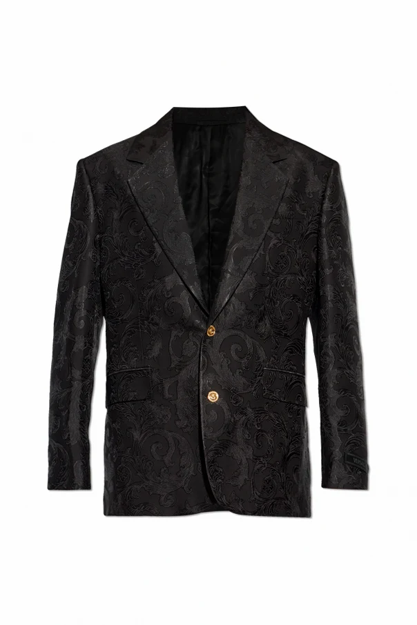 SCHWARZ Blazer mit "barocco"-Muster