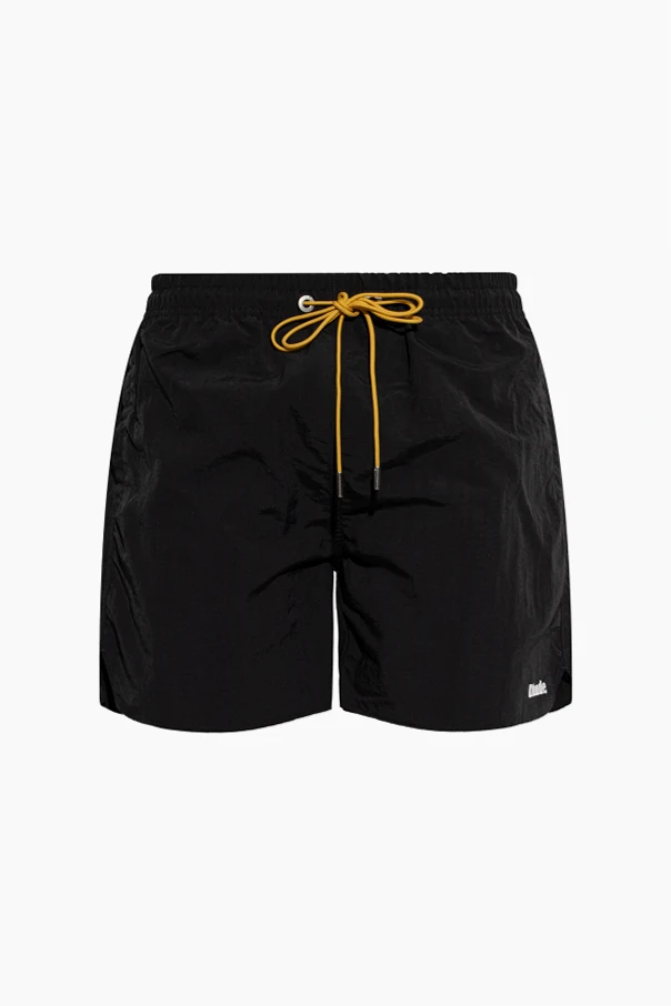 CZARNY Szorty kąpielowe z logo