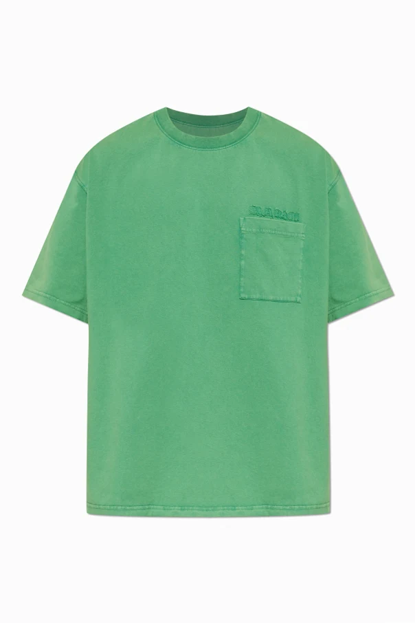 GRÜN T-Shirt mit Tasche