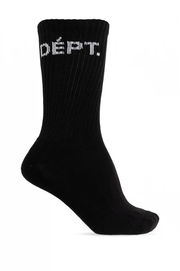 CZARNY skarpety z logo