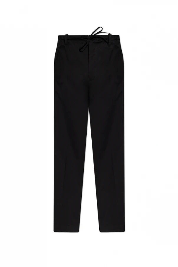 BLACK Straight-leg pants