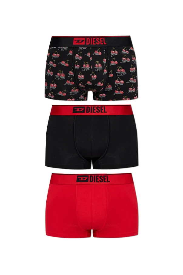 BLACK Three-pack of boxer briefs ‘DAMIEN-GFT’