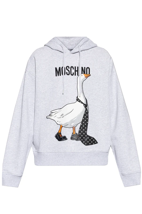 GRAU Sweatshirt mit buntem Print
