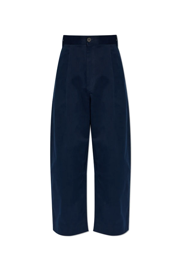 GRANATOWY Spodnie ‘Sorte’