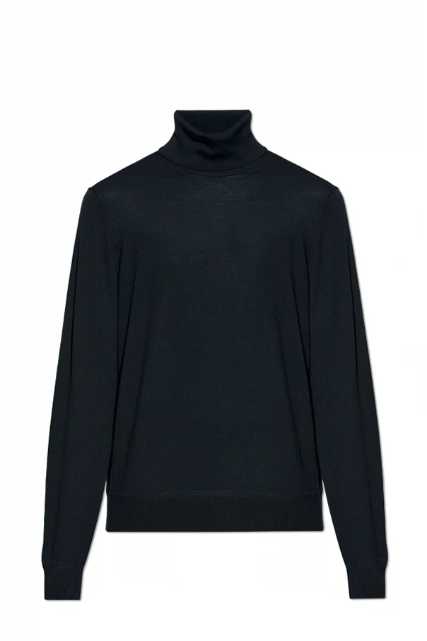 SCHWARZ Woll-Turtleneck