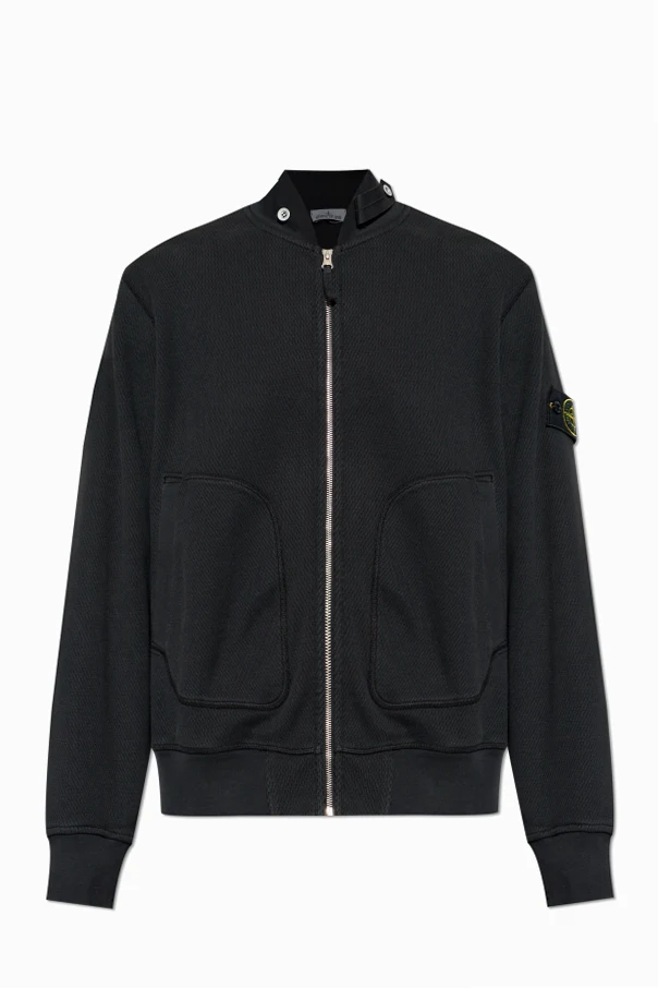 CZARNY Bluza zapinana na zamek