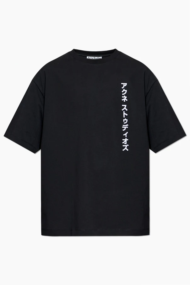 SCHWARZ T-Shirt mit Rundhalsausschnitt
