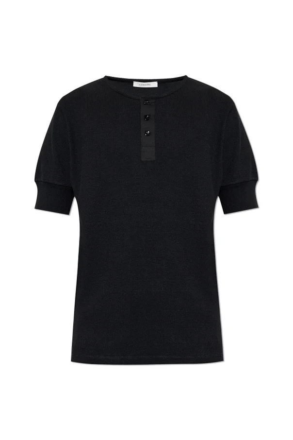 SCHWARZ T-Shirt mit Rundhalsausschnitt