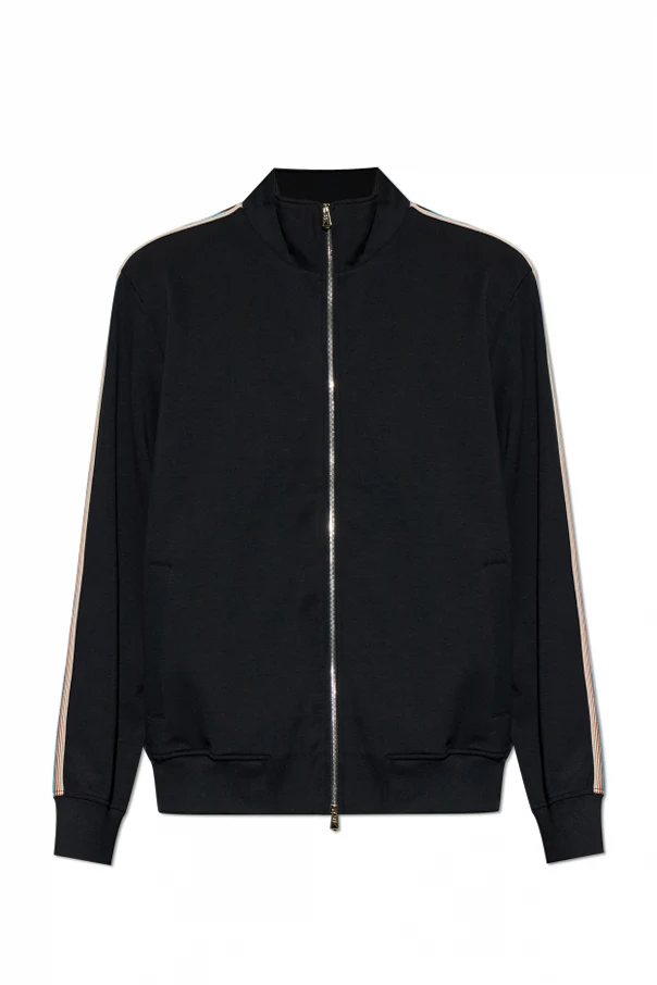 SCHWARZ Sweatshirt mit Stehkragen