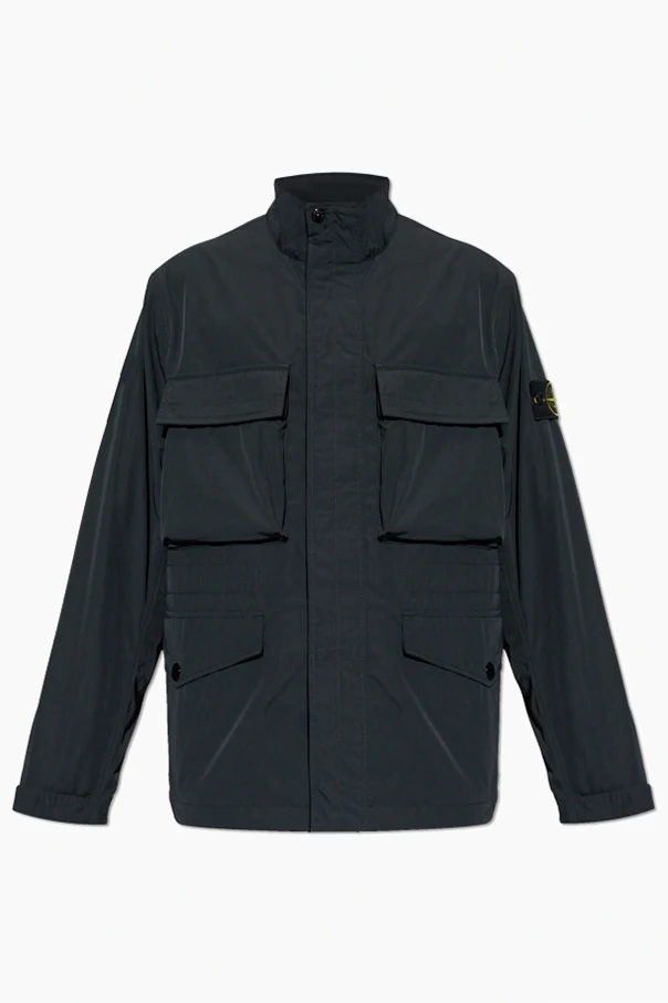 SCHWARZ Leichte Jacke mit Stehkragen