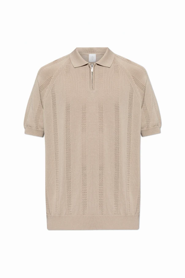 BEIGE Polo mit dekorativem Muster